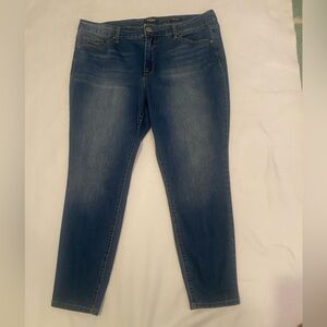 Nine West Blue High rise with Skinny Ankle‎ Jeans Classic Style Size 18W